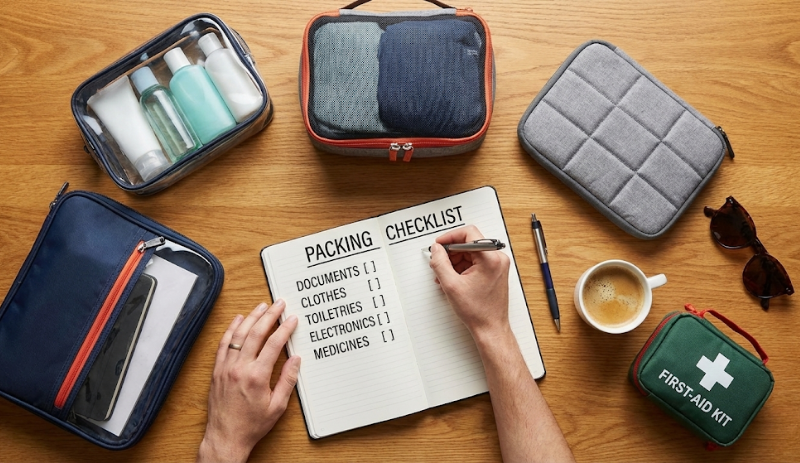 Make a checklist of what you need to carry
